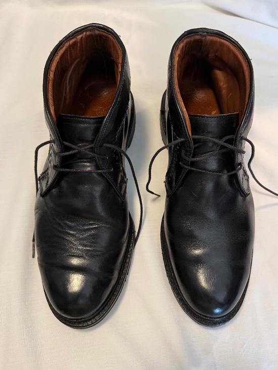 Allen Edmonds Black Leather Bellevue Chukka Boots, Men\'s Size 11E